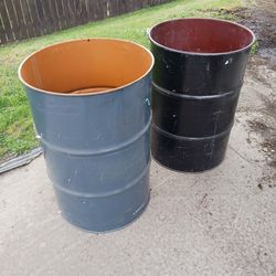 Two 50 Gallon Drums