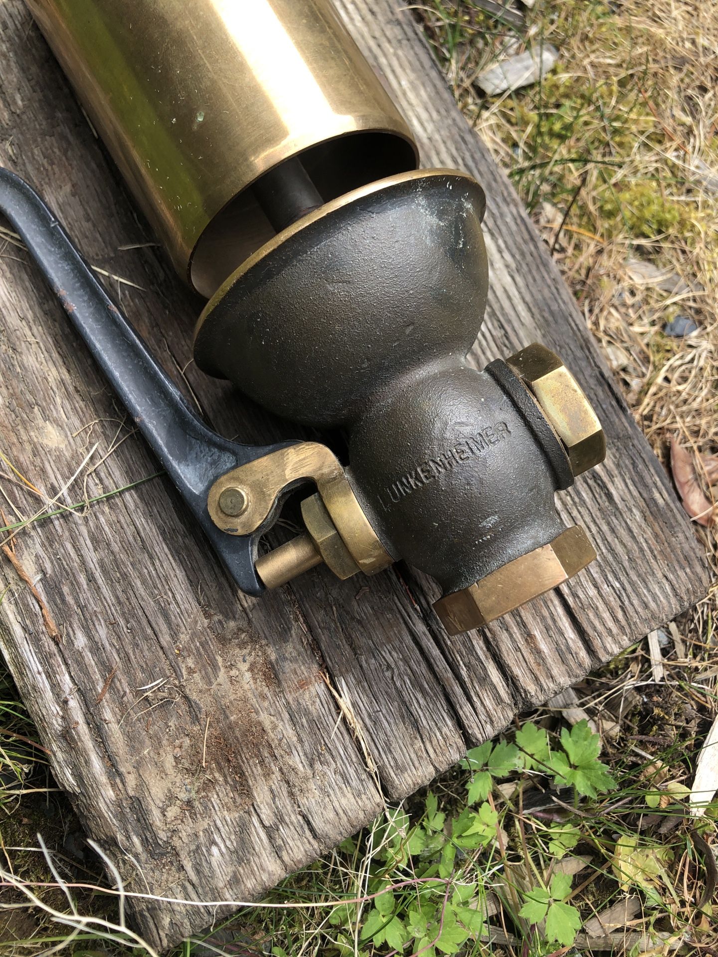 Antique 3” inches LUNKENHEIMER BRASS STEAMPUNK, BOAT