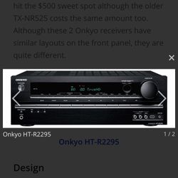 Onkyo HT-R2295 AV- Receiver New In Box!