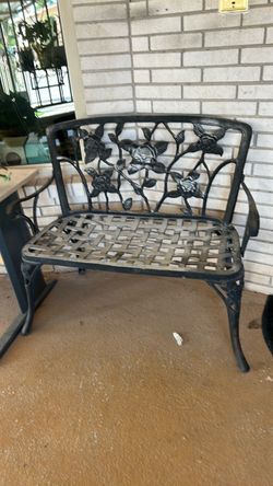 Beautiful wrought iron bench 120. OBO