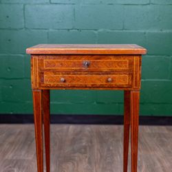 Antique Lift Top Vanity Table w/ Mirror - Solid Mahogany - Delivery Available