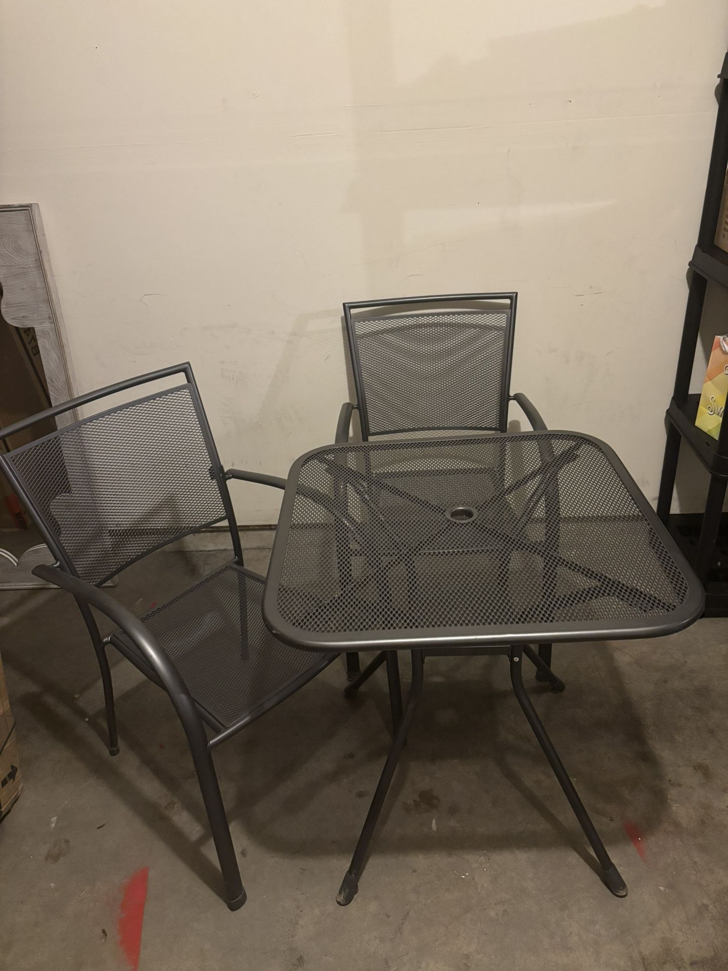 Metal Table + Chairs