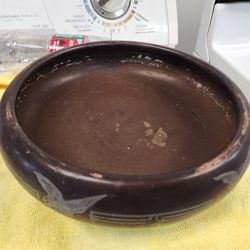 vintage ceramic bowl. 10x 3.3/4 inches.