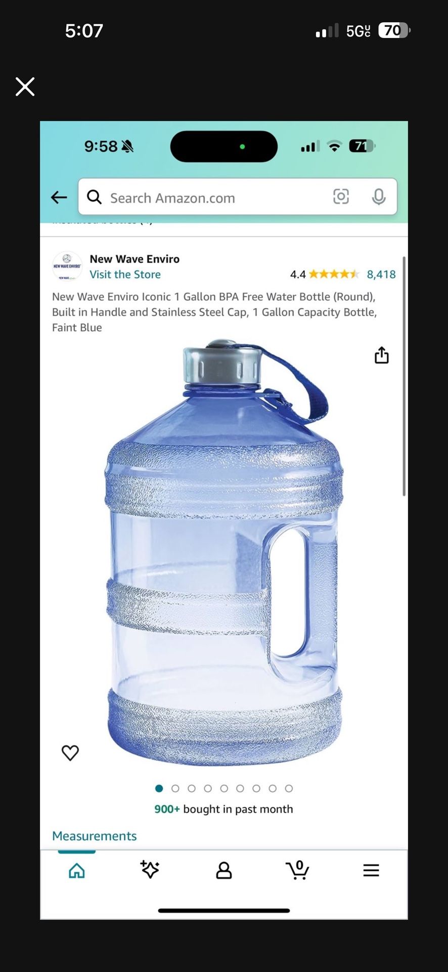 Water Jug 1 Gallon