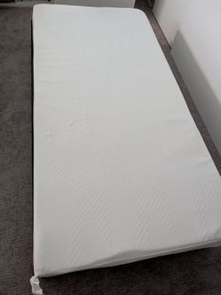 Twin Low-Profile Platform Bed + Foam Mattress, $40 for Both