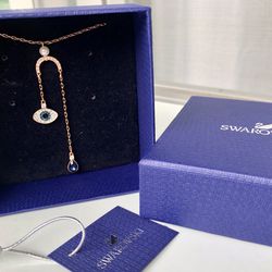 NIB Authentic Swarovski Crystal U type Necklace Bracelet Bangle Earrings Pendant