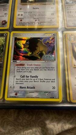 Tauros Pokémon card 2006