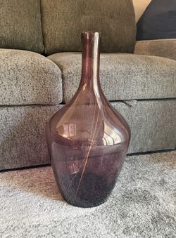 Extra Large Dark Wine Purple Vase