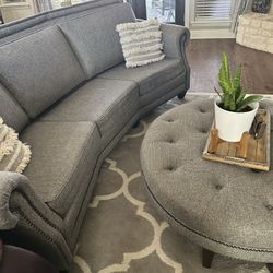 Curved Couch With Ottoman