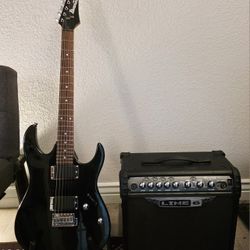 Ibanez GRX22 Electric Guitar + Line 6 Spider III Amp