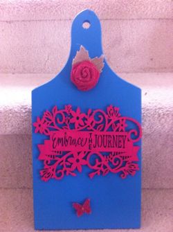 Unique embrace the journey plaque