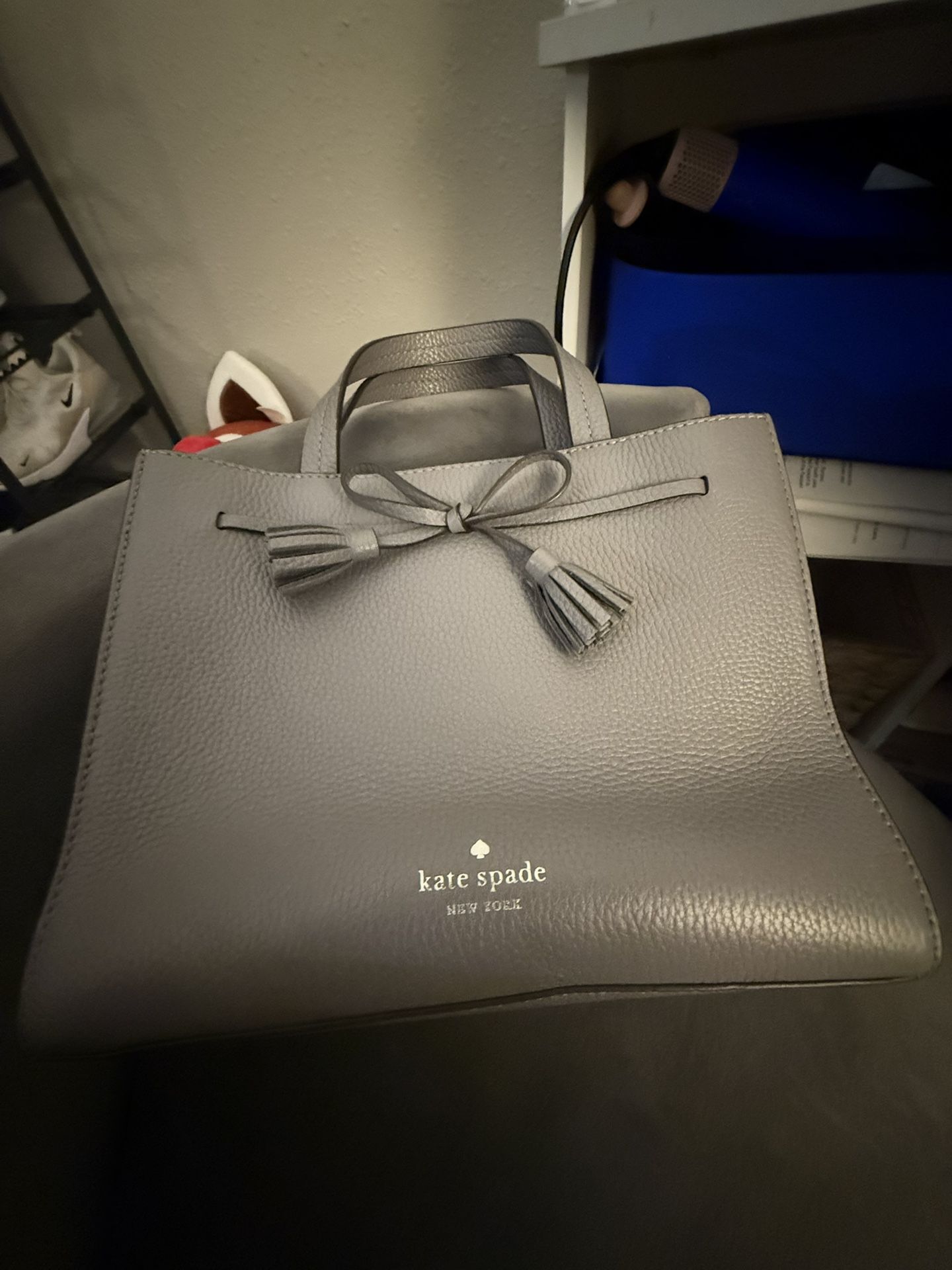 Gray Katespade Bag