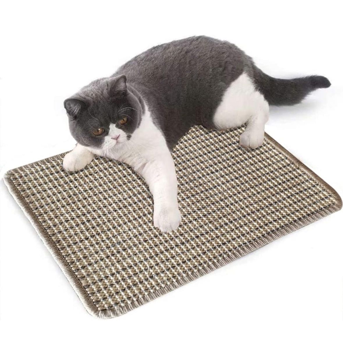 Cat Scratcher Mat, Natural Sisal Cat Scratching Mat for Cat Grinding Claws & Protecting furniture