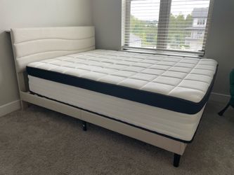 Queen Bed Frame + 15-Inch Mattress