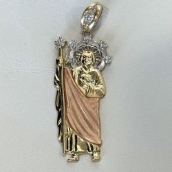 14k Gold St Judas Charm