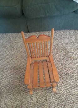 Rocking chair for dolls or stuffed animals