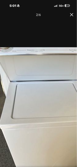 Stackable gas washer & dryer
