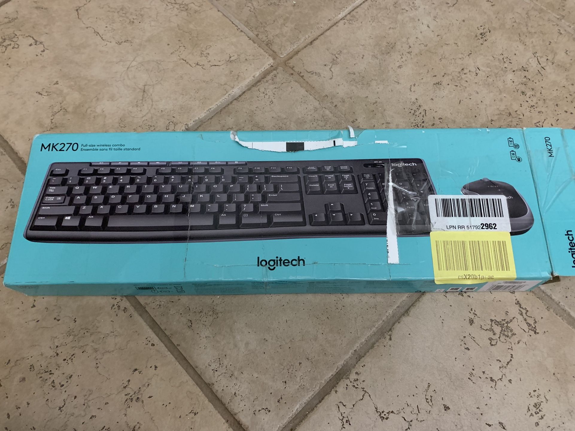 Logitech Wireless Keyboard and Mouse MK270