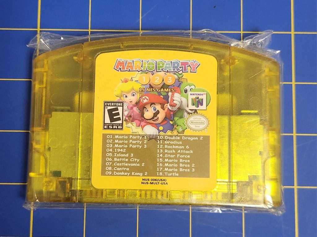 Mario Party 1 2 3 + 15 NES - Nintendo 64. Tested & Works