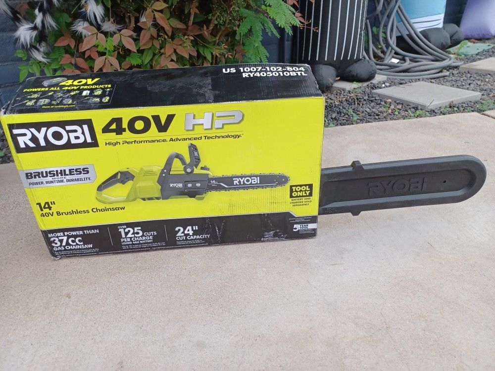 CHAINSAW RYOBI 40V TOOL ONLY 