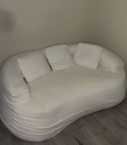 Modern Curved Cloud Loveseat 65in