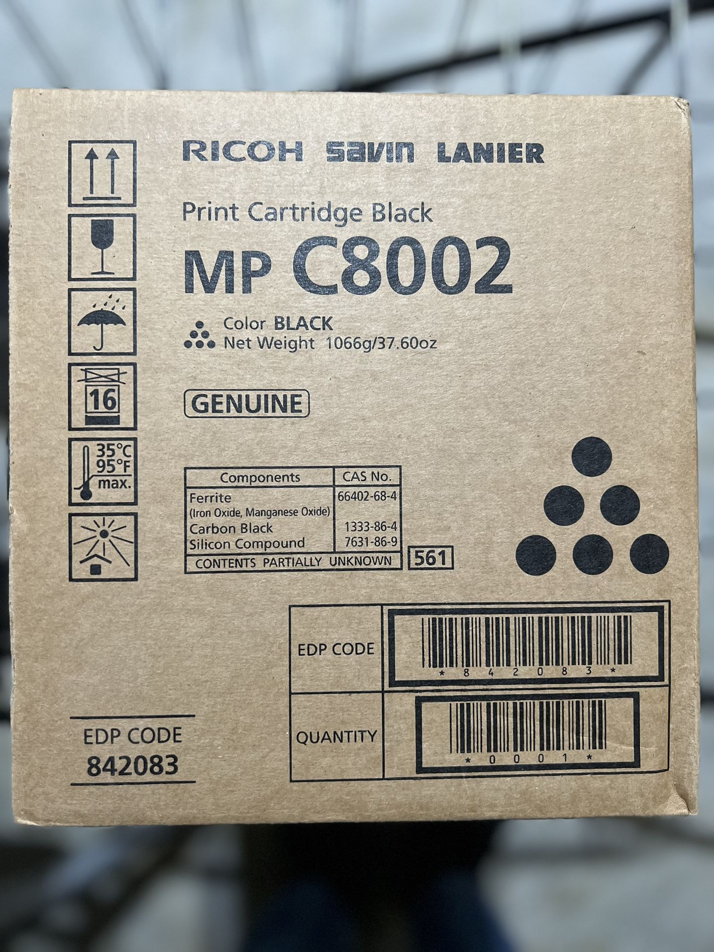 Ricoh Black Toner Cartridge for MP C8002 Savin Lanier