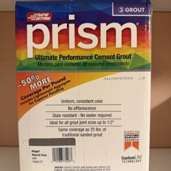 Prism Ultimate Performance Cement Grout – Natural Gray