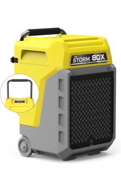 $650 ALORAIR Commercial Dehumidifier with Pump & Drain Hose, Portable Dehumidifier with Wheels for Water Damage Restore, 6 Year Limited Warranty, Stor
