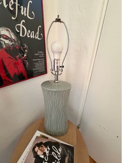 Green Ceramic Lamp Pair (2)