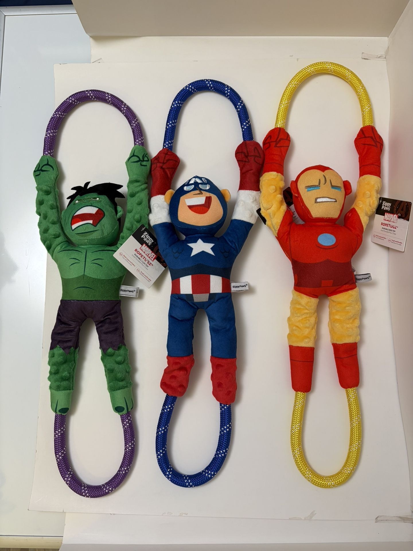Marvel Superhero Dog Tough Plush Toys
