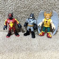 Imaginext lot of 3 figures DC Comics Batman Hawkman Firefly  Justice League