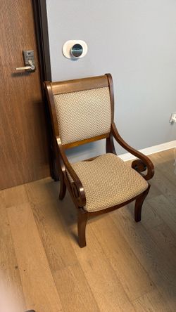 Wood Frame Upholstered Accent Chair