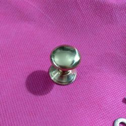 New Solid Brass Cabinet Knob/Drawer Pull With Backplate, Screw & Washer Included. Condition is "New". Shipped with USPS First Class. These handles are