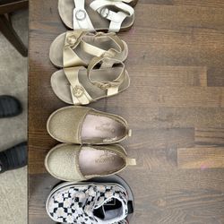 Baby Shoe Bundle, Size 4m (Vans And Sandals)