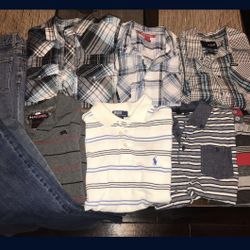 Boys Sz 10 Jeans/shirts Lot 