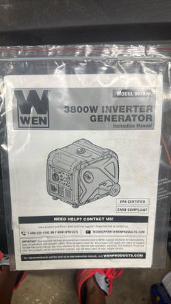 WEN 3800 Inverter Generator, new!