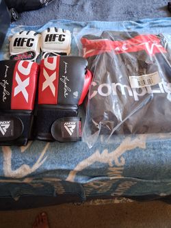 MMA Boxing Gloves and BJJ Gi Bundle