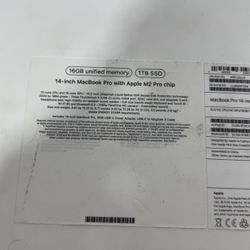 MacBook Pro 14 16gb 1TB M2 Pro 