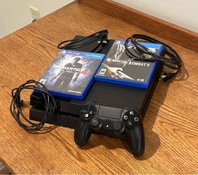 PS4 500GB Bundle | Controller + 2 Games + All Cables | Fully Works