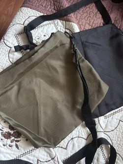 Black And Green Crossbodies.