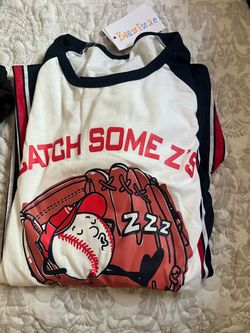 Catch Some Z's Baseball Graphic Raglan Shirt