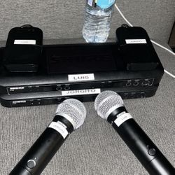 Wirless Shure BLX Dual Instrument And Dual Mic 