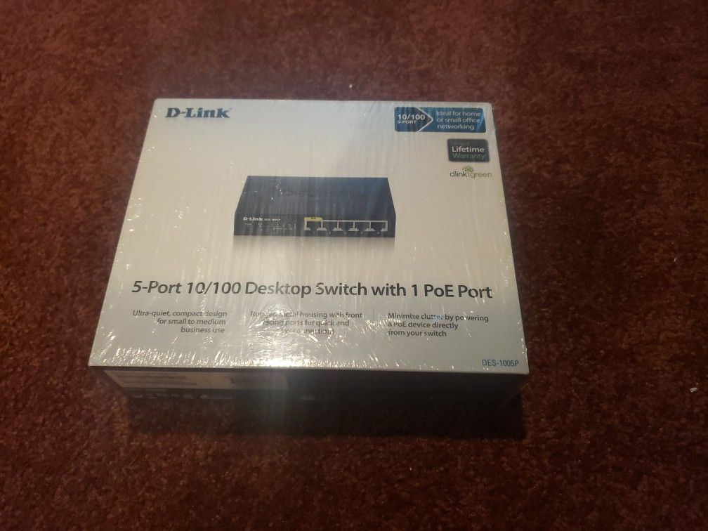 D-Link 5 Port Switch - New - DelES -1005p