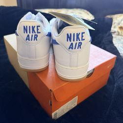 Nike Air Force 1 Low (White / Blue Swoosh)