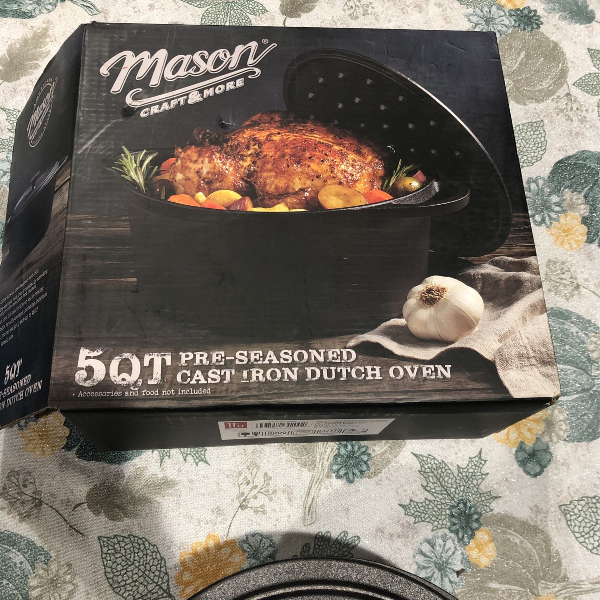 Mason Cast Iron Dutch Oven 5 Qts
