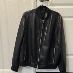 AllSaints Kemble Leather Bomber Jacket – XL – Discontinued / Rare – New With Tags