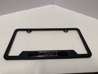 License plate frame, Subaru WRX