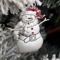 SNOWMAN  CHRISTMAS  ORNAMENTS 