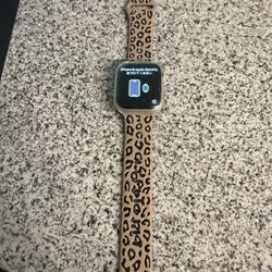 Apple Watch Series 8 With Leopard Strap  