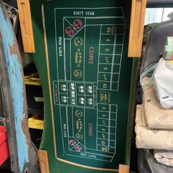 Table Top Craps Table